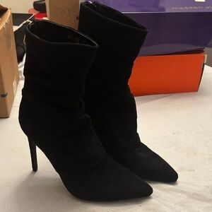 Fashion Nova Black Heeled Boots